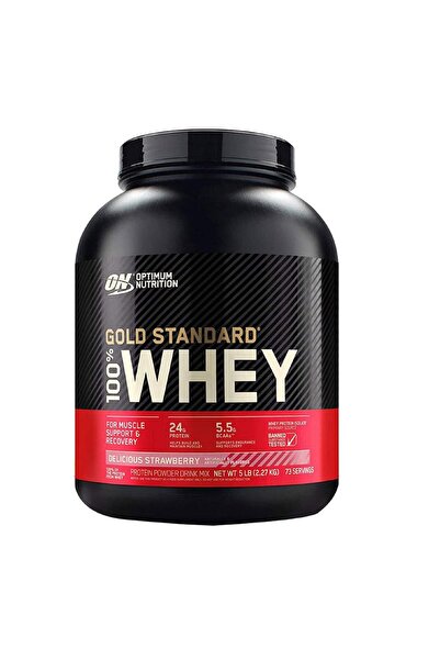 ON Optimum Nutrition Optimum Gold Standart Whey Protein Tozu - Çilek - 2.2 KG