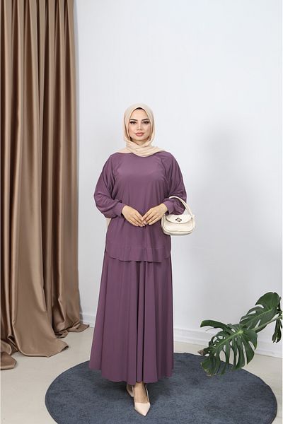 NİSUM MODA Comfortable Sandy Skirt Suit