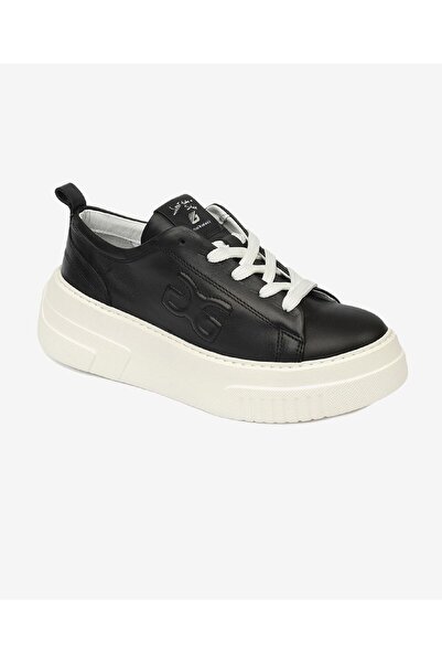 Greyder Kadın Siyah Hakiki Deri Sneaker Ayakkabı 4Y2SA33710