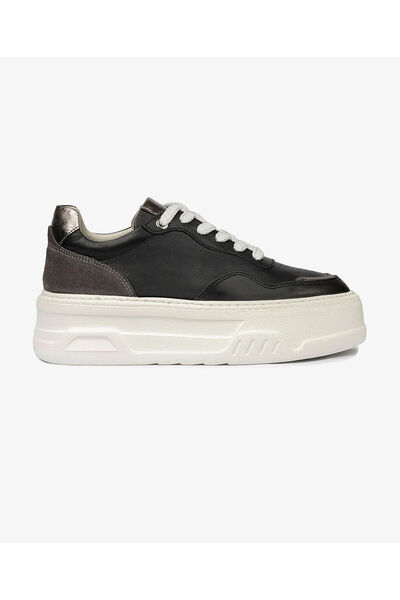 Greyder Kadın Siyah Çelik Hakiki Deri Sneaker Ayakkabı 4Y2SA59041