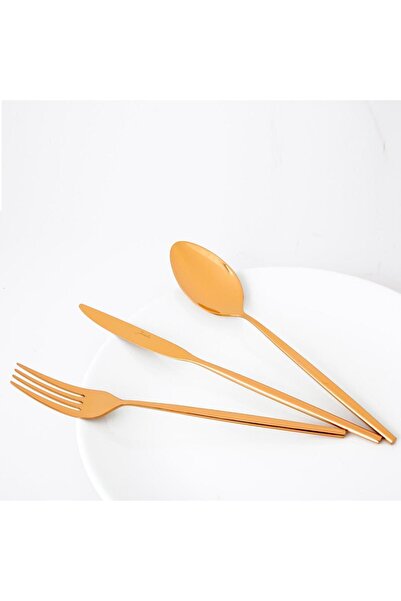 Jumbo 5900 Infinity Titanyum Bronz 12 Kişilik 84 Parça Çatal Kaşık Bıçak Takımı 500.01.01.7880