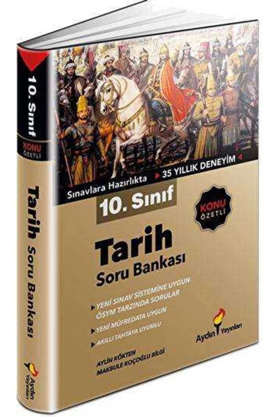 Aydın Yayınları 10. Sınıf Tarih Konu Özetli Soru Bankası