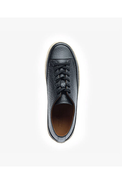 Greyder Erkek Siyah Hakiki Deri Sneaker Ayakkabı 5Y1SA18483