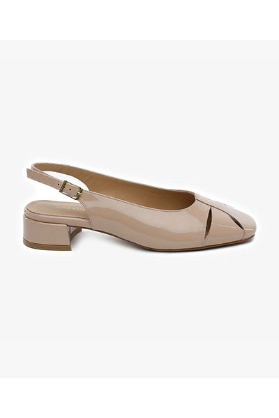 Greyder Balerini din piele naturală din piele lacuită pudră pentru femei 5Y2TA59272