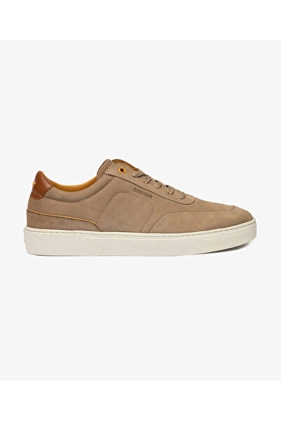 Greyder Erkek Vizon Hakiki Deri Sneaker Ayakkabı 4Y1SA17421