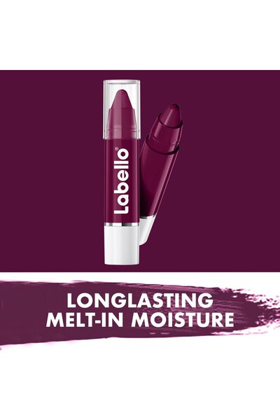LABELLO Lip Balm Black Cherry 3g – Deep Moisture & Cherry Tint Lip Care Stick