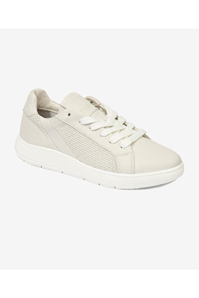Greyder Kadın Kirli Beyaz Hakiki Deri Sneaker Ayakkabı 4Y2SA33600