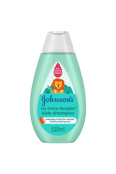 Johnson & Johnson Johnson's No More Tangles Kids Shampoo 500 ml Tangle-Free Gentle Hair Wash for Easy Combing