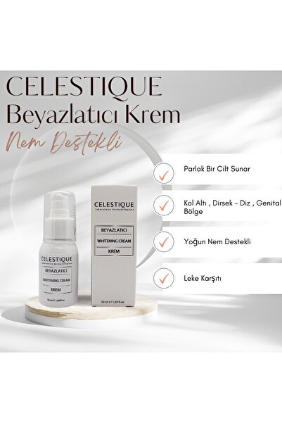 CELESTIQUE Beyazlatıcı Krem, Genital Bölge, Cilt, Koltuk Altı, Bikini Bölgesi Dirsek Beyazlatma Özel Bölge Yüz