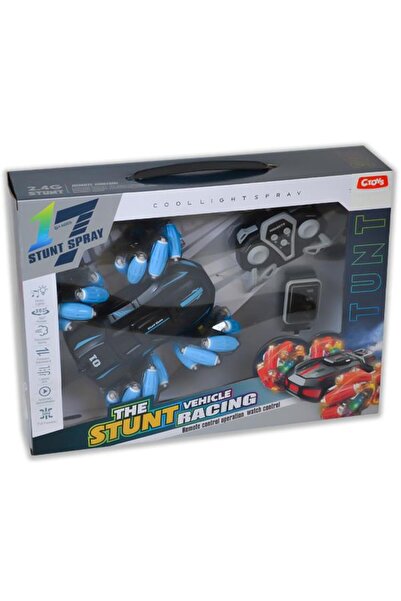 CToys 360 Derece Dönen Şarjlı Uzaktan Kumandalı Saatli Araç Mavi G132A