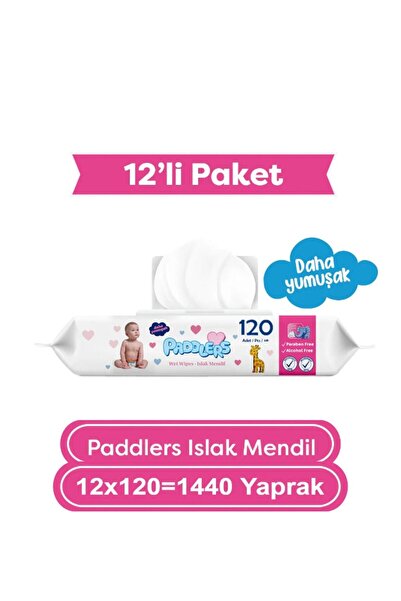 Paddlers Islak Mendil 120 X 12 Li Koli (1440 Yaprak)