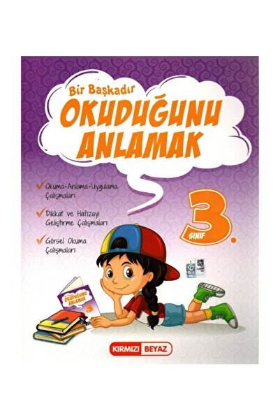 Kırmızı Beyaz Yayınları 3 Sınıf Okuduğunu Anlamak Kırmızı Beyaz Yay + sürpriz...