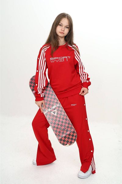 Pantulux Set de trening oversize cu 2 fire, 100% bumbac, cu detaliu unisex, îmbrăcăminte sport-299