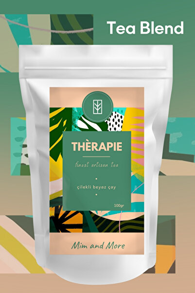 Mim and More Thérapie Tea - Çilekli Beyaz Çay 100gr