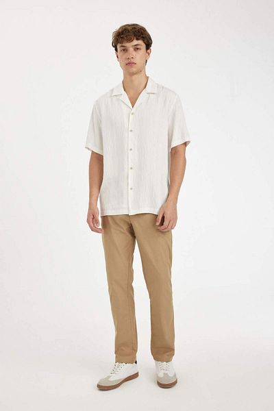 DeFacto Regular Fit Apache Lapel Short Sleeve Shirt D9540Ax24Hs