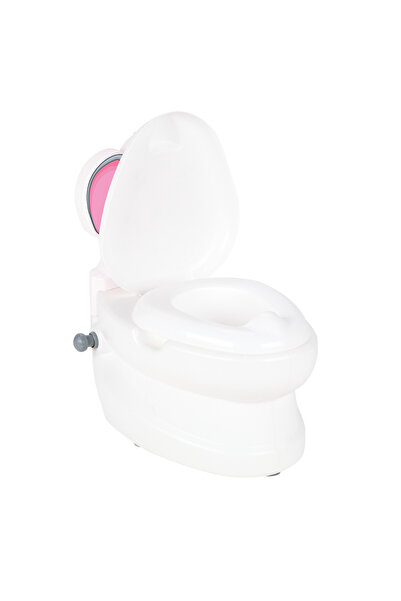 Sever Işıklı ve Su Sesli Fil Şekilli Eğitici Çocuk Lazımlık Klozet | Tuvalet Eğitimi için Oyuncak Klozet