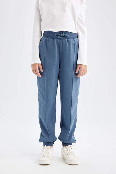 DeFacto Pantaloni de sport de bază pentru fete, cu talie elastică, cu buzunare, D0731A824AU