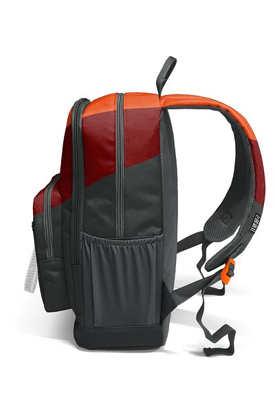 Coral High Dark Gray Orange Claret Red Colored School Backpack 23692