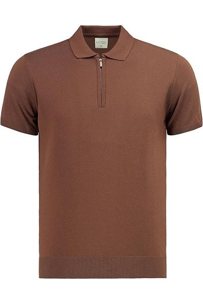 ANTHONY JACKSON Tricou polo pentru bărbați, cu fermoar, Stefano