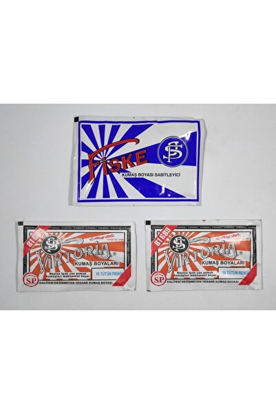 Viktoria No:16 Kumaş Boyası Tütün Rengi (2 ADET) Boya Sabitleyici Fiske