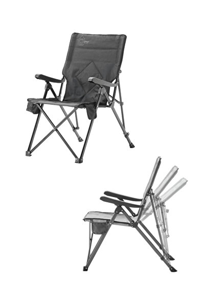 Terracy Home & Garden 3 Kademe Yatabilen Sırtlı, Katlanabilir, Sünger Takviye...