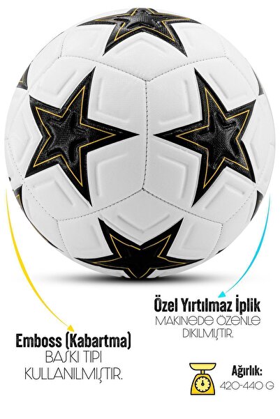 Telvesse Soccer Ball 2025 Champions League Set with Pump Durable Firm Ground Carpet Field Soccer Ball 341