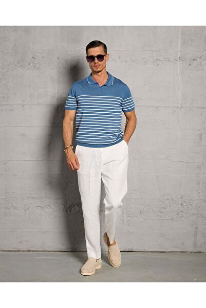 ANTHONY JACKSON Premium Men's Knitwear Polo T-Shirt Emiliano