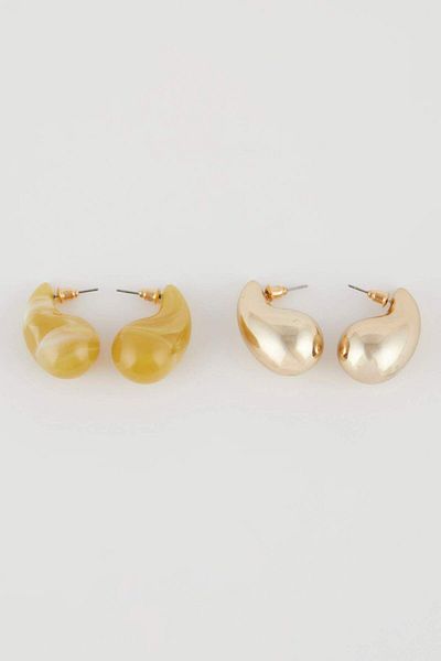 DeFacto Women's 2-Piece Drop Earrings D0208Axns