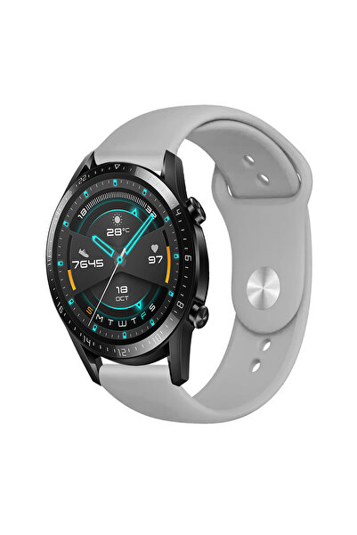 Tagomoon Huawei Watch Gt2 46mm Akıllı Saat Ile Uyumlu Yumuşak Dokulu Gri Sili...