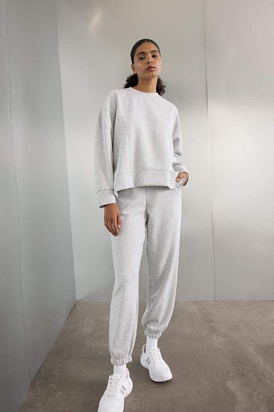 DeFacto Pantaloni de sport Jogger de bază din țesătură Skuba Diver de mărime standard supradimensionați Z6694az24au