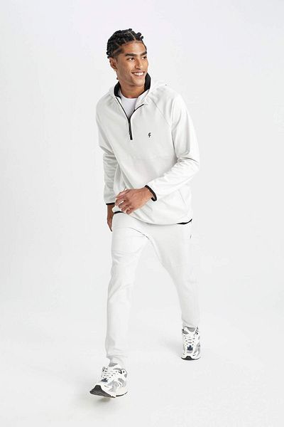 DeFacto Pantaloni de sport Slim Fit Jogger - țesătură Skuba Diving, cu picioare elastice și buzunare