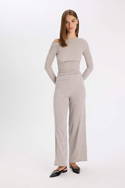 DeFacto Wide Leg Bürümcük Pantolon D5141AX24AU