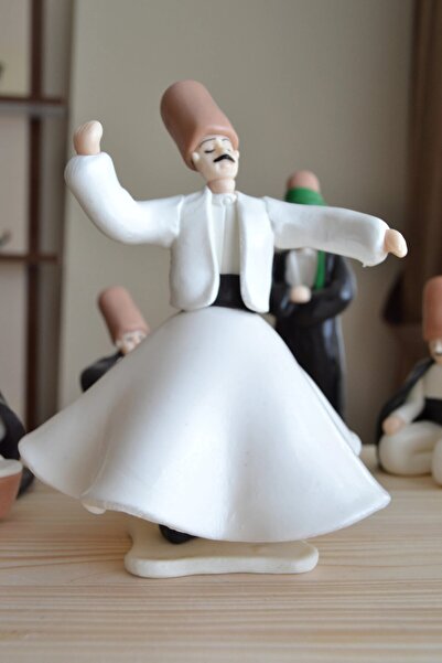 TRQZ Tamamen EL Yapımı Hamur Semazen Seti Büyük Boy 8 Parça