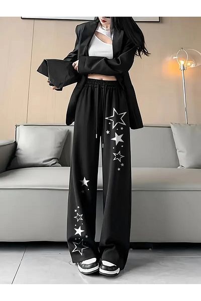 Touz Moda Унисекс спортен костюм с щампа на звезди от Y2K