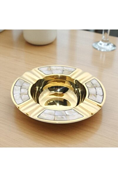 Kuzey Tacı منفضة سجائر من النحاس اللؤلؤي بمظهر فاخر VIP