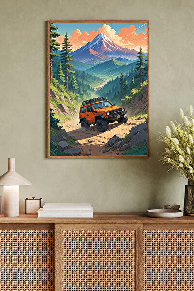 Dekorsiahome Pictură decorativă dintr-o singură bucată cu cadru din lemn TK0796