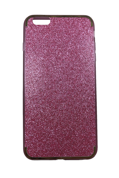 OEM Θήκη συμβατή με iPhone 6 Plus, βινυλική θήκη, με ροζ γκλίτερ
