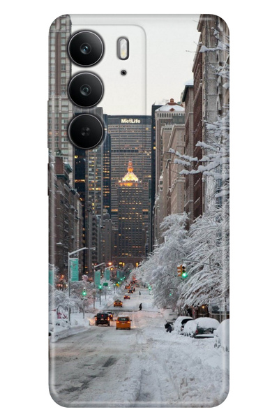realme C75 (Rmx3941) Case Cover Art Silicone Printed Tpu Winter New York