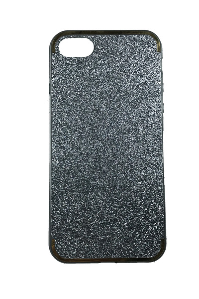OEM Θήκη για iPhone 7 συμβατή με θήκη από βινύλιο Glitter Silver