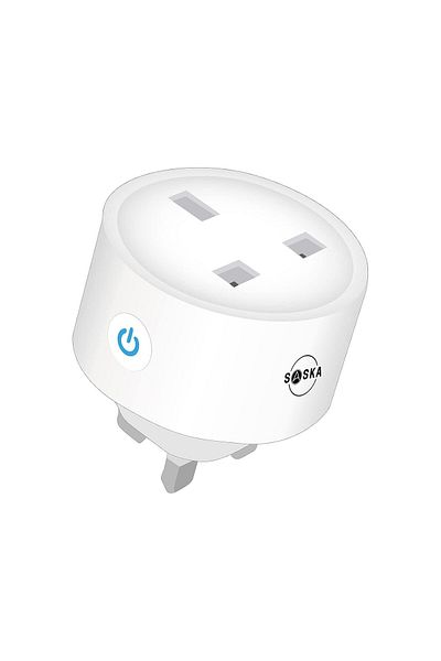 SASKA Smart WIFI Plug 16A - Support Alexa/Google Home, Smart Life APP Control With Timer Function