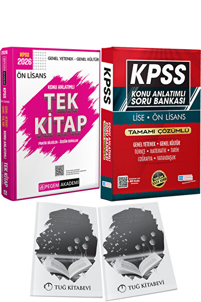 Pegem Akademi Yayıncılık 2026 KPSS Genel Yetenek Genel Kültür Ön Lisans Konu ...