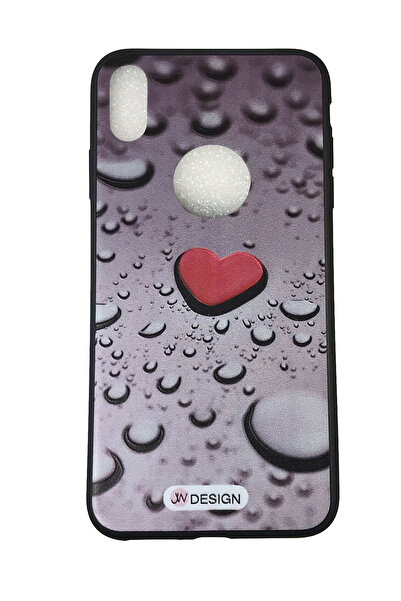 OEM Carcasă compatibilă cu iPhone XS MAX, silicon, design cu inimă