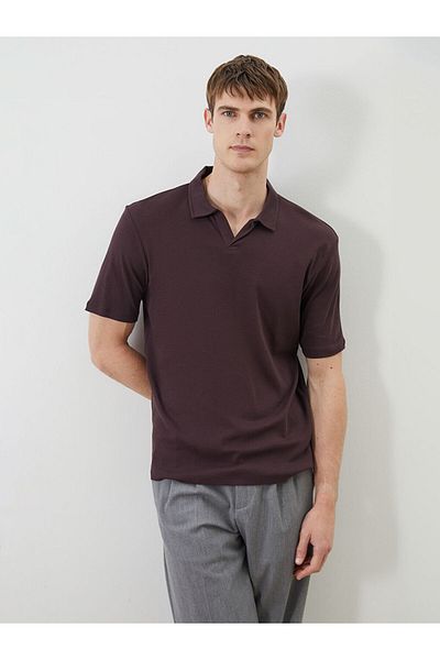 LC Waikiki Νέα σεζόν Polo Collar Linen Blend Ανδρικό Tisort - S5QL37Z8