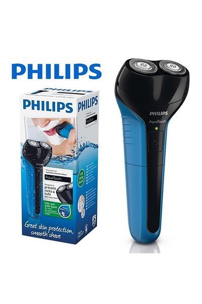 Philips AT600/15 AquaTouch Wet and Dry Electric Shaver (Blue)