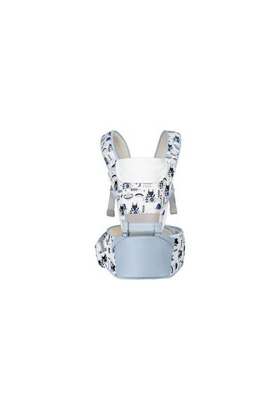 OEM Marsupiu ergonomic pentru bebeluși 6 în 1 cu scaun - Albastru