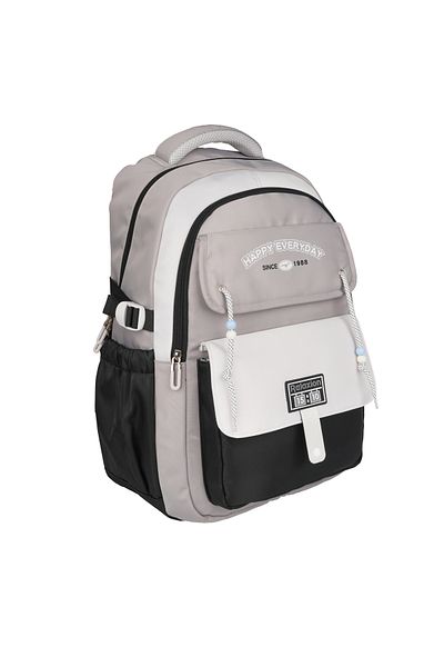 Relaxion New Season, Black-Grey Imported Premium School Backpack with Pen Holder (1515)