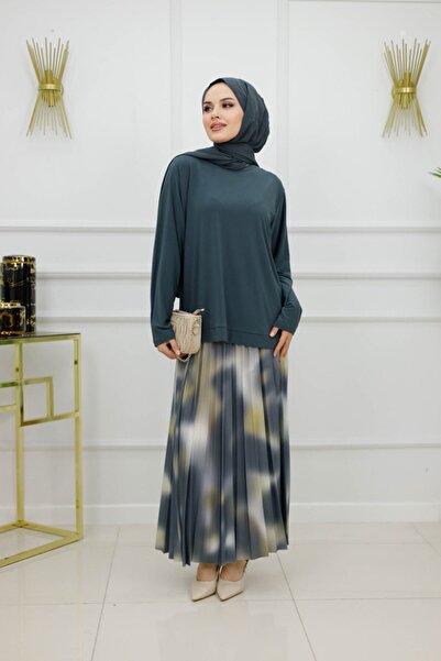 VALENS BOUTİQUE Blouse and Skirt Two-Piece Hijab Suit Sena