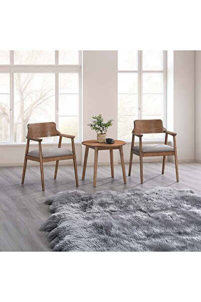 Danube Home Mervil 1+2 Seater Tea Set - Style Oak/Light Brown