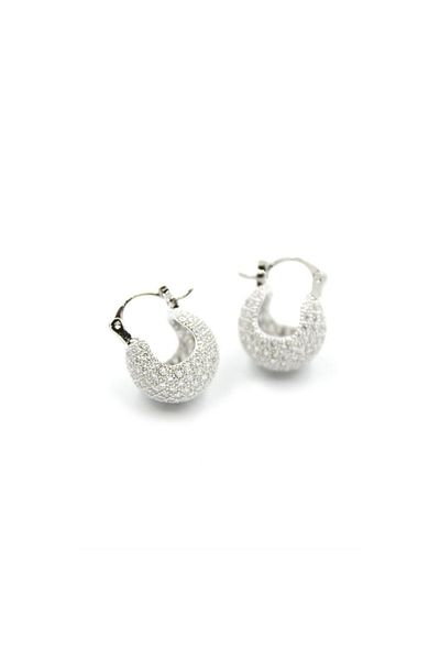 SepetBudur Stone Ball Earrings - Silver