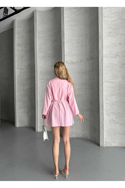 GALAVİP Oversized Belted Kimono‑Blazer Jacket – Lightweight Summer Woven (S‑M‑L)